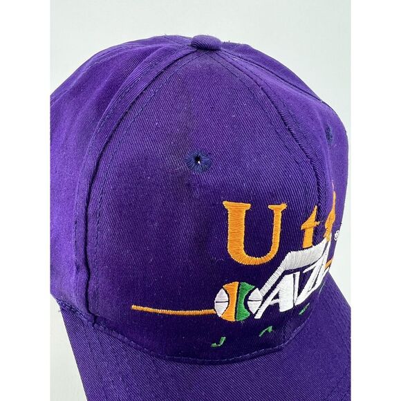 Utah Jazz Twins NBA Purple Snap Back Embroidered Hat Cap - Picture 3 of 14